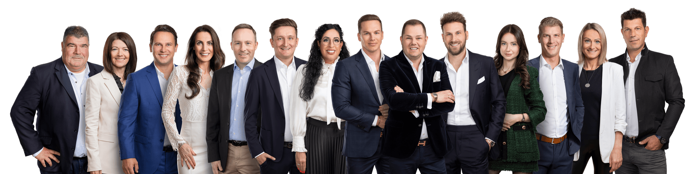 Gruppenfoto des Tirol Real Estate Teams.